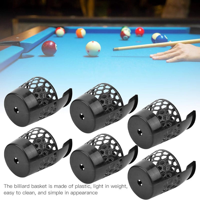 Moofey Pool Table Pockets, 6PCS Plastic Billiard Pockets, Billiards Pool Accessories Replacement - Image 3